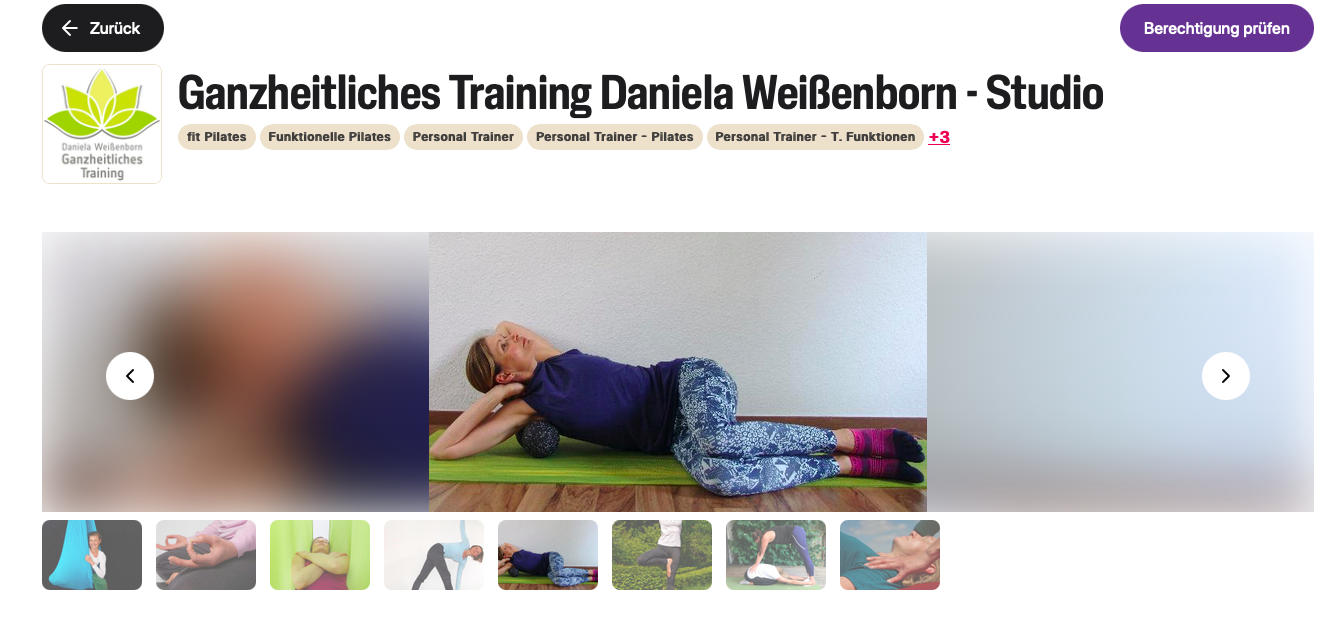 Wellhub Angebote von Ganzheitliches Training Daniela Weißenborn